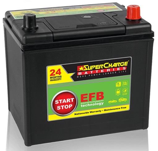 supercharge EFB stop start battery